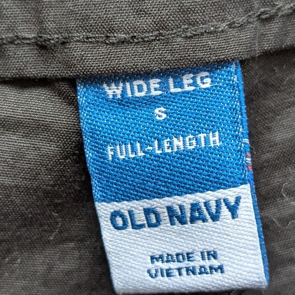 Old Navy Wide Leg Cargo Pants Black Size Medium NWT - Picture 8 of 10